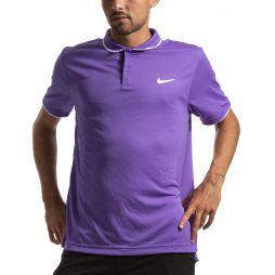 Тенісна футболка чоловіча Nike Court Dry Team Polo psychic purple/white/white