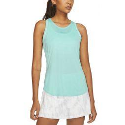 Тенісна майка жіноча Nike Court Dry Tank light aqua/white/white/light aqua
