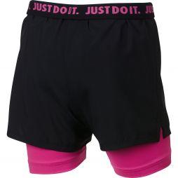 Тенісні шорти дитячі Nike Dry 2in1 Short Girls black/pink Тенісні шорти дитячі Nike Dry 2in1 Short Girls black/pink