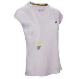 Тенісна футболка дитяча Babolat Core Flag Club Tee Girl white