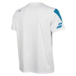 Тенісна футболка чоловіча Babolat Perf Crew Neck Tee Men white/mosaic blue