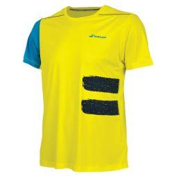 Тенісна футболка чоловіча Babolat Perf Crew Neck Tee Men blazing yellow