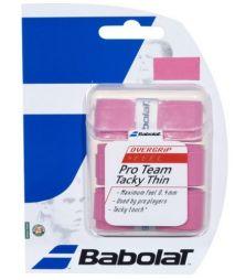 Намотка Babolat Pro Team Tacky Thin (3 шт.) pink