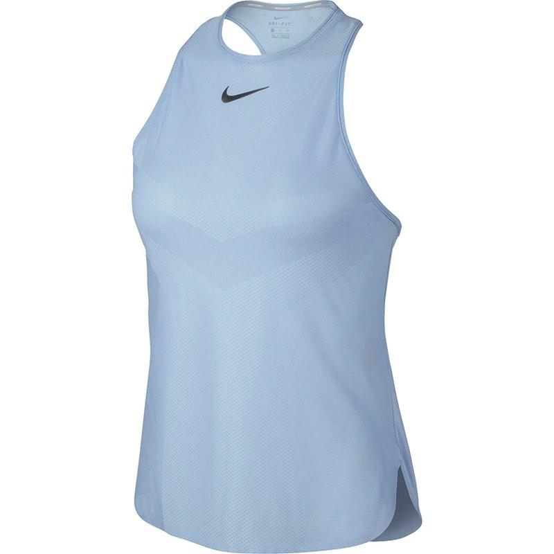 Теннисная майка женская Nike Court Dry Premier Slam Tank light blue