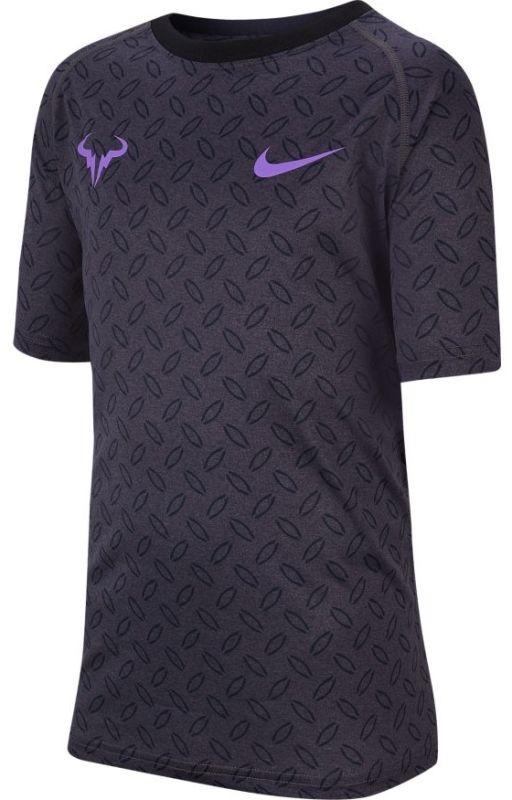 Теннисная футболка детская Nike B Dry Tee Leg Rag Rafa GFX anthracite