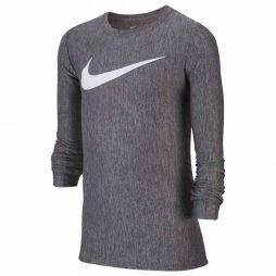 Тенісна футболка дитяча Nike Boys Long Sleeve Training Top black Тенісна футболка дитяча Nike Boys Long Sleeve Training Top black
