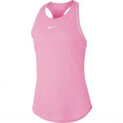 Тенісна майка жіноча Nike Court Dry Tank pink rise/white