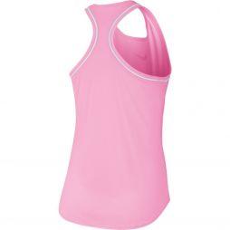 Тенісна майка жіноча Nike Court Dry Tank pink rise/white