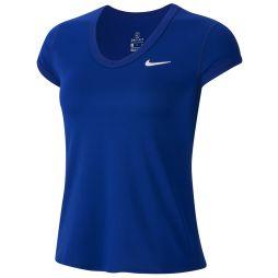 Тенісна футболка жіноча Nike Court Top game royal/white Тенісна футболка жіноча Nike Court Top game royal/white