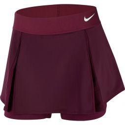 Тенісна спідничка жіноча Nike Court Elevated Flouncy Skirt bordeaux/white