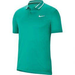 Тенісна футболка чоловіча Nike Court Dry Pique Polo neptune green/white