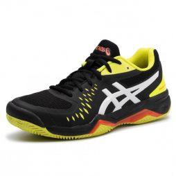 Теннисные кроссовки мужские Asics Gel-Challenger 12 Грунт black/sour yuzu Теннисные кроссовки мужские Asics Gel-Challenger 12 Грунт black/sour yuzu