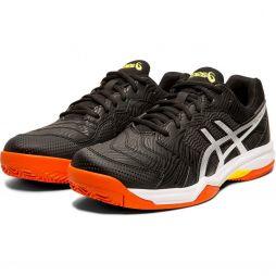 Теннисные кроссовки мужские Asics Gel-Dedicate 5 ГРУНТ black/silver Теннисные кроссовки мужские Asics Gel-Dedicate 5 ГРУНТ black/silver