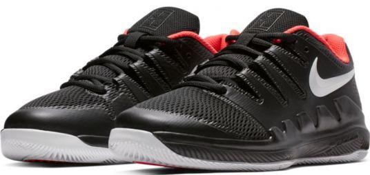Дитячі тенісні кросівки Nike Air Zoom Vapor 10 HC Jr  black/white/bright crimson Дитячі тенісні кросівки Nike Air Zoom Vapor 10 HC Jr  black/white/bright crimson