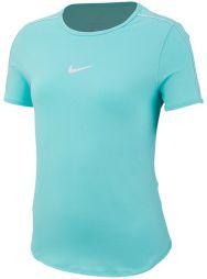 Тенісна футболка дитяча Nike Court G Dry Top light aqua/white/white Тенісна футболка дитяча Nike Court G Dry Top light aqua/white/white