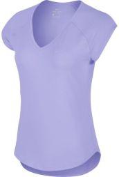 Тенісна футболка жіноча Nike Court Pure Top purple agate/purple agate