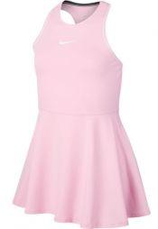 Тенісне плаття для дівчаток Nike Court G Dry Dress pink rise/white/white Тенісне плаття для дівчаток Nike Court G Dry Dress pink rise/white/white