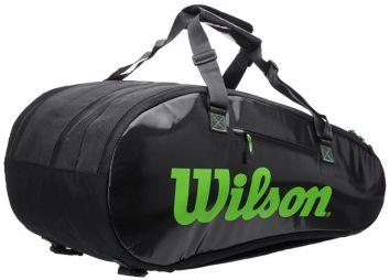 Тенісна сумка Wilson Super Tour 3 Comp 15 Pk charcoal/green