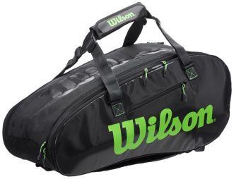 Тенісна сумка Wilson Super Tour 2 Comp Large 9 Pk charcoal/green