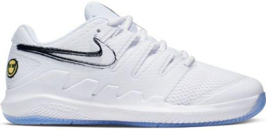 Дитячі тенісні кросівки Nike Air Zoom Vapor 10 HC Jr white/white black/canary Дитячі тенісні кросівки Nike Air Zoom Vapor 10 HC Jr white/white black/canary