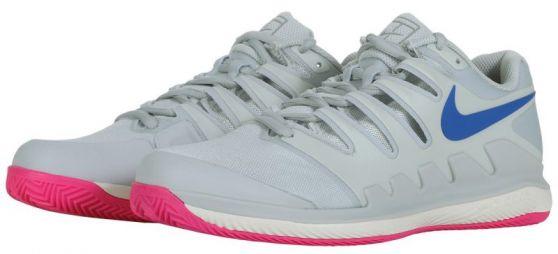 Тенісні кросівки жіночі Nike WMNS Air Zoom Vapor 10 ГРУНТ pure platinum/racer blue Тенісні кросівки жіночі Nike WMNS Air Zoom Vapor 10 ГРУНТ pure platinum/racer blue
