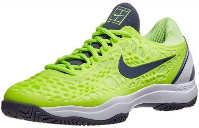 Тенісні кросівки чоловічі Nike Air Zoom Cage 3 HC volt glow/light carbon/white Тенісні кросівки чоловічі Nike Air Zoom Cage 3 HC volt glow/light carbon/white
