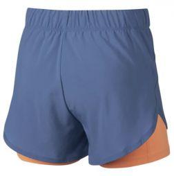 Тенісні шорти жіночі Nike Spring Flex 2in1 Woven Short blue/orange