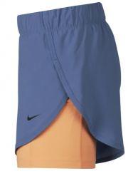 Тенісні шорти жіночі Nike Spring Flex 2in1 Woven Short blue/orange