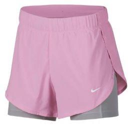 Тенісні шорти жіночі Nike Spring Flex 2in1 Woven Short pink/grey