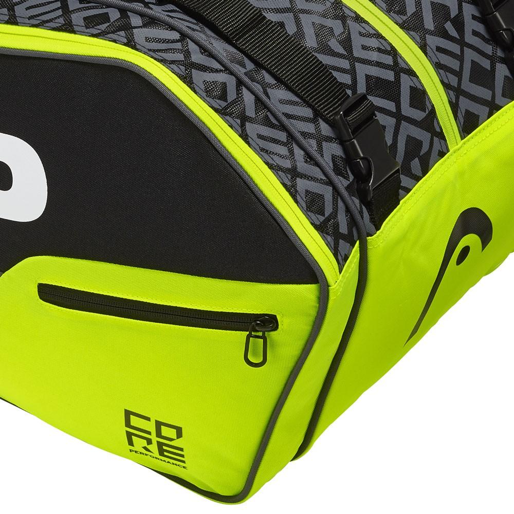 Теннисная сумка Head Core 9R Supercombi black/neon yellow