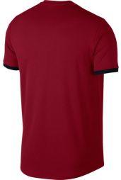 Тенісна футболка чоловіча Nike Court Top SS team crimson/black/black