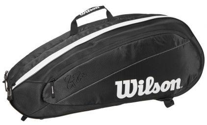 Теннисная сумка Wilson Fed Team 6 Pk Bag black/white
