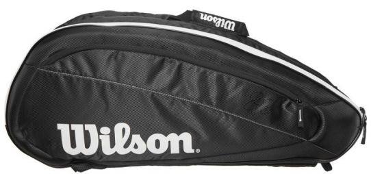 Теннисная сумка Wilson Fed Team 6 Pk Bag black/white