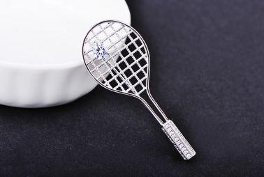 Брошка mini-racket Brooch silver