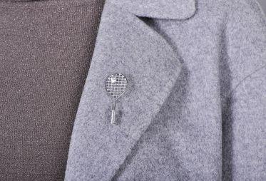 Брошка mini-racket Brooch silver