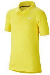 Тенісна футболка дитяча Nike Court B Dry Polo Team opti yellow/white Тенісна футболка дитяча Nike Court B Dry Polo Team opti yellow/white