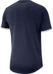 Тенісна футболка чоловіча Nike Court Top SS obsidian/white/white