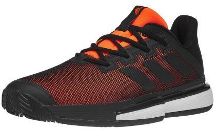 Тенісні кросівки чоловічі Adidas SoleMatch Bounce M ГРУНТ core black/core black/solar orange Тенісні кросівки чоловічі Adidas SoleMatch Bounce M ГРУНТ core black/core black/solar orange