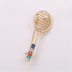 Брошка Tennis Racket Brooch Gold