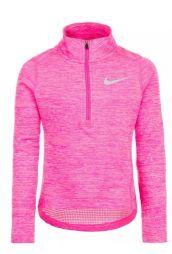 Футболка дитяча Nike Element Half-Zip Top pink/white Футболка дитяча Nike Element Half-Zip Top pink/white