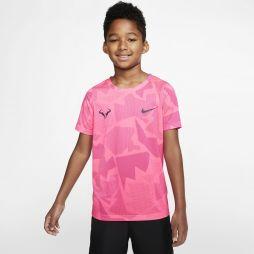 Тенісна футболка дитяча Nike Court B Dry Tee Leg SNSL white/digital pink/vivid pink/gridiron Тенісна футболка дитяча Nike Court B Dry Tee Leg SNSL white/digital pink/vivid pink/gridiron