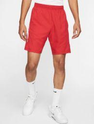 Теннисные шорты мужские Nike Court Dry 9in Short gym red/white/gym red/white