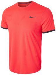 Тенісна футболка чоловіча Nike Court Top SS laser crimson/gridiron/gridiron