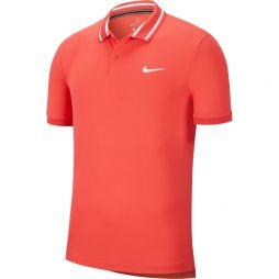 Тенісна футболка чоловіча Nike Court Dry Pique Polo ember glow/white/white
