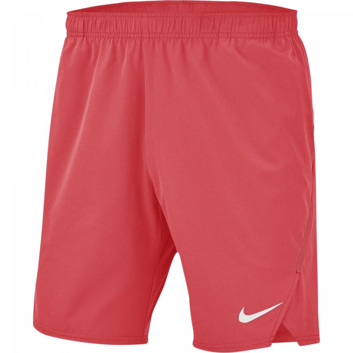 Теннисные шорты мужские Nike Flex Ace 9IN Short ember glow/ember glow/white