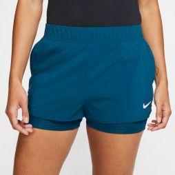 Тенісні шорти жіночі Nike Court Flex Short valerian blue/white