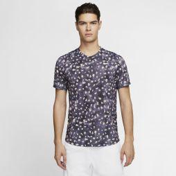 Теннисная футболка мужская Nike Court Challenger Top SS MB NT1 gridiron/gridiron/white