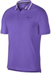 Теннисная футболка мужская Nike Court Dry Pique Polo psychic purple/white/psychic purple