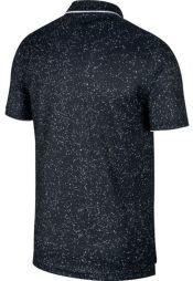 Теннисная футболка мужская Nike Court Dry Polo AOP black/white/white