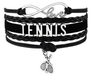 Браслет Infinity Love Tennis Racket Wrap Bracelet black